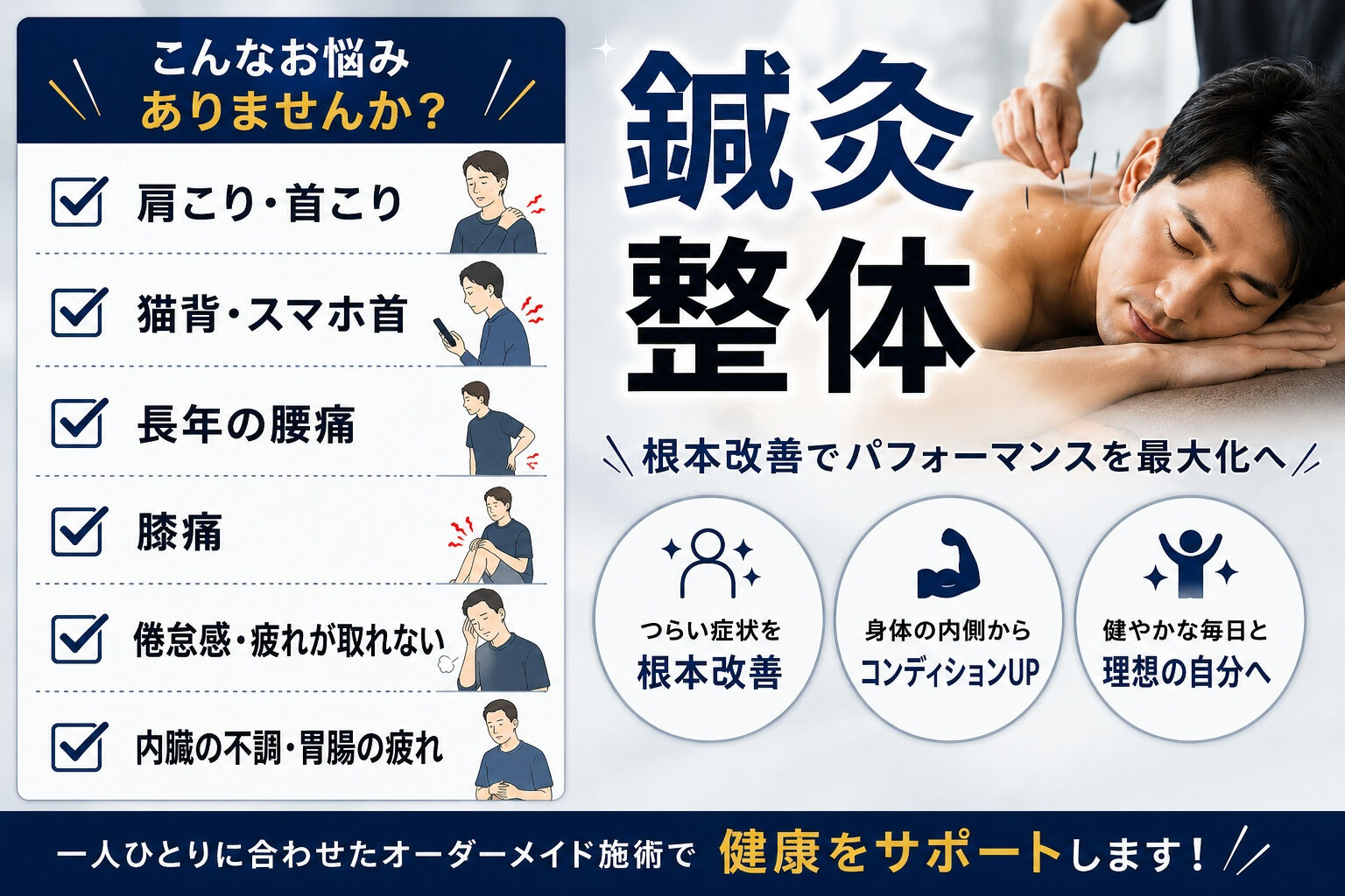 肩や腰の不調、放置していませんか？